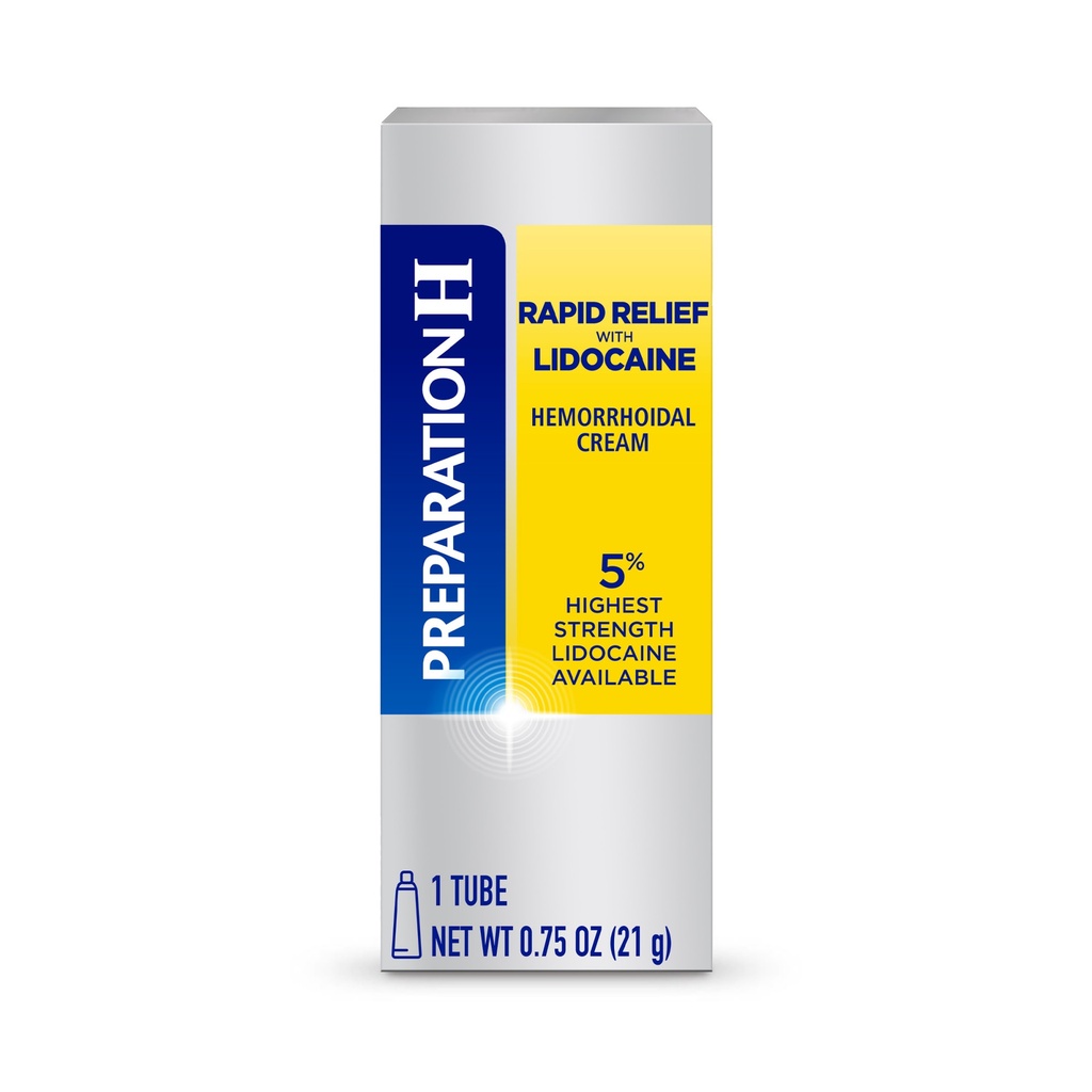 PREPARATION H RAPID WITH LIDOCAINE 5% 21G
