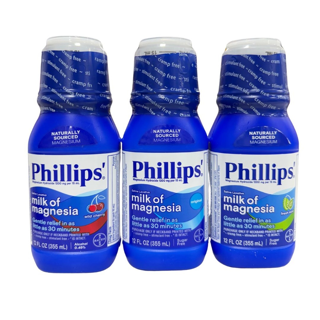 LECHE MAGNESIA PHILLIPS SABORES INDIVIDUAL SUSP 355ML