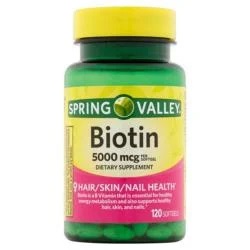 BIOTIN 5.000MCG 120CAPS SPRING VALLEY