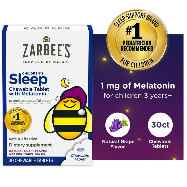 CHILDRENS SLEEP ZARBEES 30 CHEWABLE TABLET