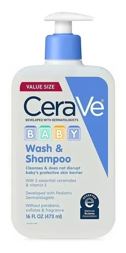 CERAVE BABY WASH AND SHAMPOO  473ML