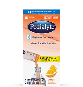 PEDIALYTE ORANGE FLAVOR  X 6 PACKETS 17G