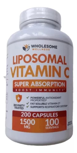 VITAMINA C LIPOSOMAL 1500MG 200 CAPS WHOLESOME