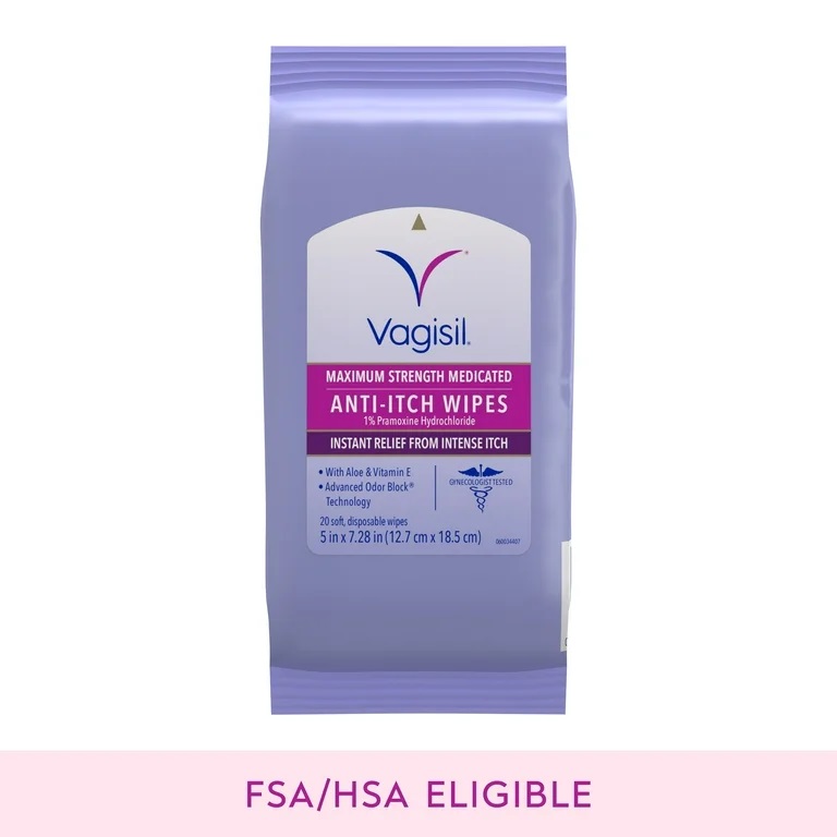 VAGISIL ANTI - ITCH WIPES X 20 UND