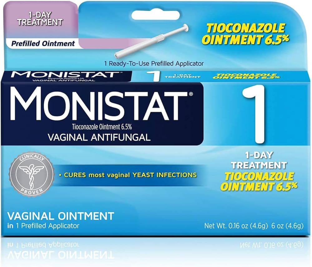 MONISTAT 6.5% CREMA VAGINAL ONE DAY TREATMENT X 1 APLICADOR 4.6G