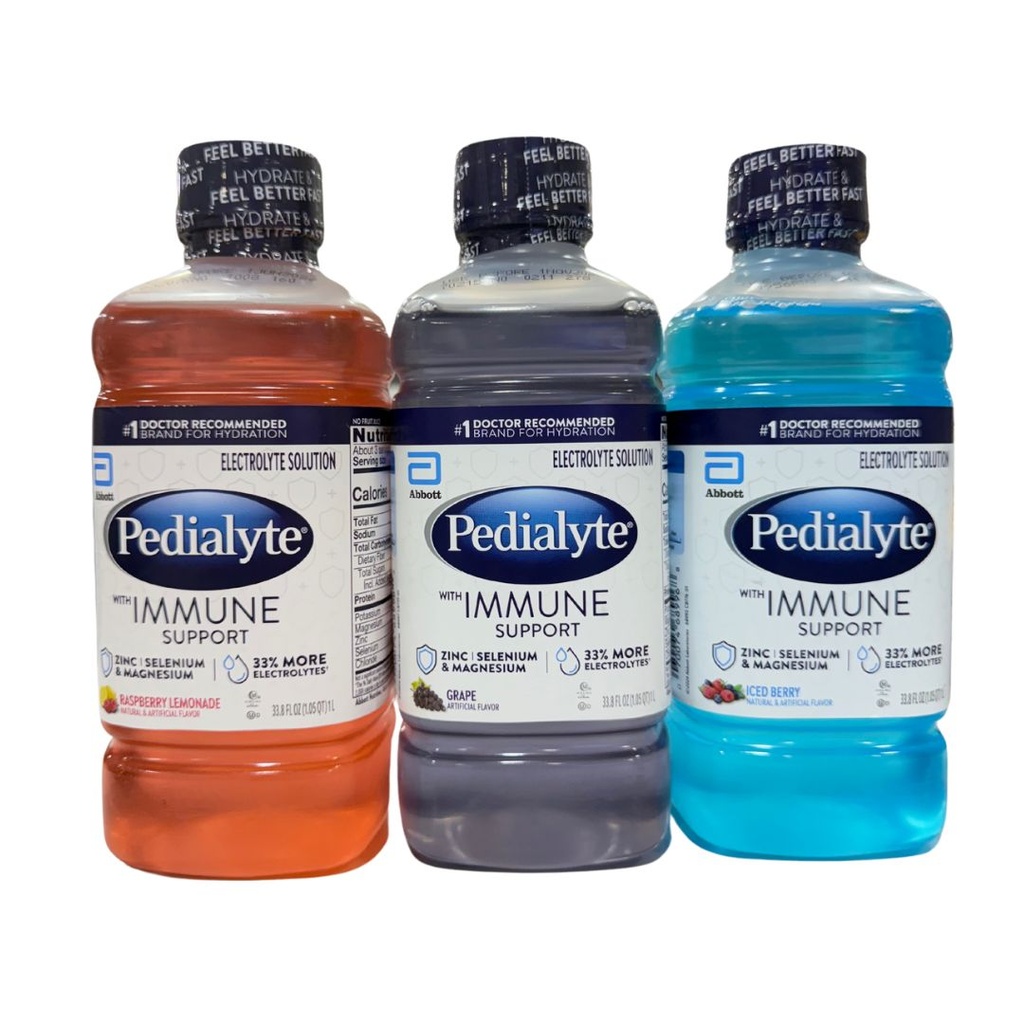 PEDIALYTE WITH IMMUNE SUPPORT 1L SABORES INDIVIDUAL