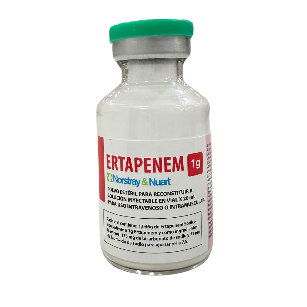 ERTAPENEM 1G POLVO PARA RECONSTRUIR