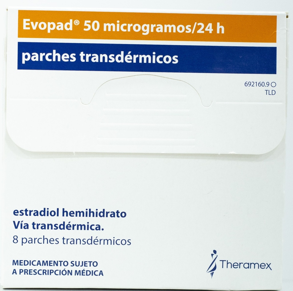 EVOPAD 50 MCG/24H X 8 PARCHES THERAMEX