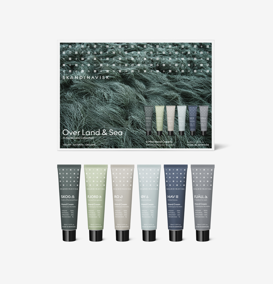 SKANDINAVISK OVER LAND & SEA VEGAN 6 HAND CREAM