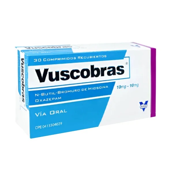 VUSCOBRAS 10/10MG X 30 COMP VARGAS