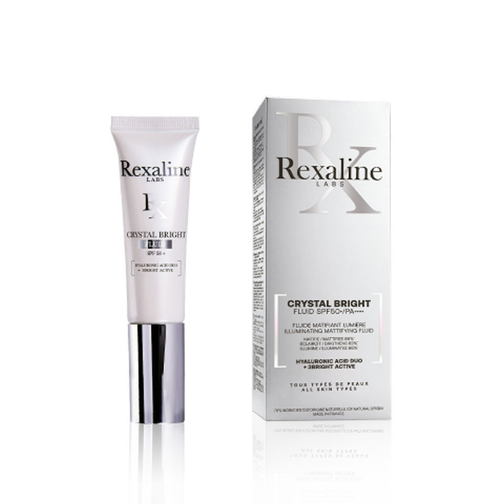 REXALINE LABS CRYSTAL BRIGHT FLUID SPF 50+ HYALURONIC ACID DUO + 3 BRIGHT ACTIVE 30ML
