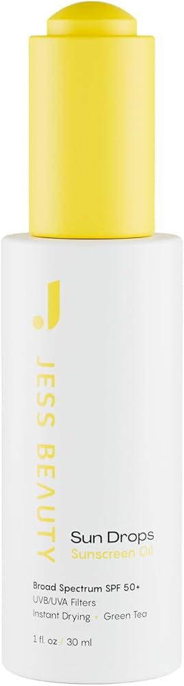 JESS BEAUTY SUN DROPS SUNSCREEN OIL BROAD SPECTRUM SPF 50+ 30ML