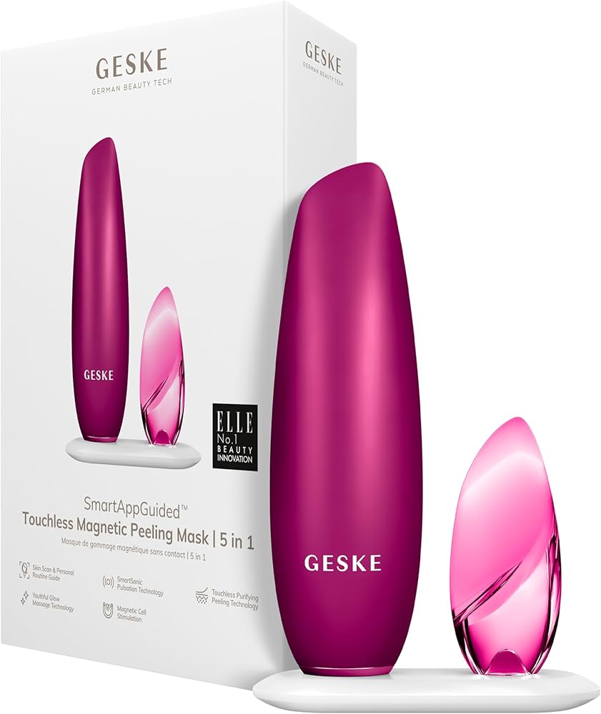GESKE TOUCHLESS MAGNETIC PEELING MASK 5 IN 1 MAGENTA