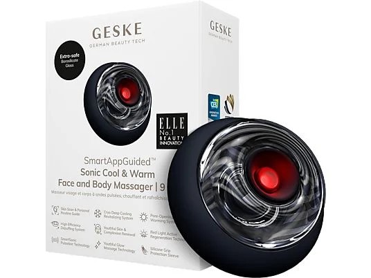 GESKE SONIC COOL & WARM FACE AND BODY MASSAGER 9 IN 1 NEGRO