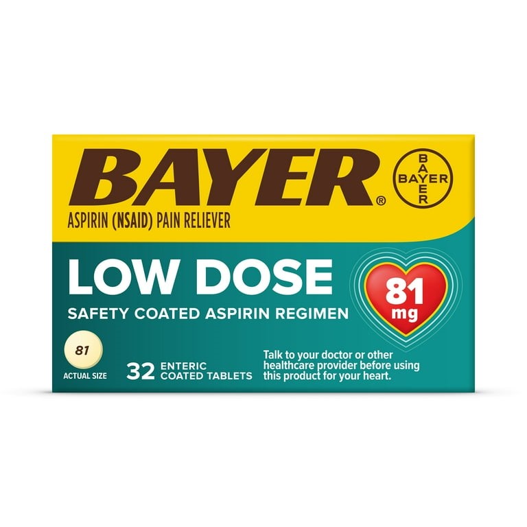 ASPIRIN LOW DOSE 81MG 32TAB BAYER