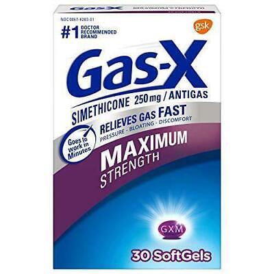 GAS-X RELIEVES GAS FAST MAXIMUM STRENGTH X 30 SOFTGELS