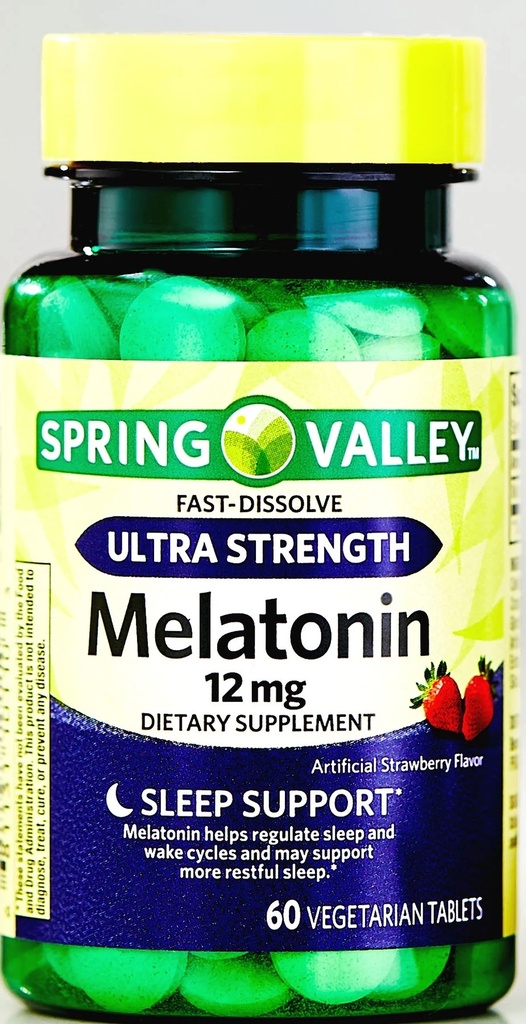 MELATONIN ULTRA STRENGTH 12MG X 60TAB SPRING VALLEY