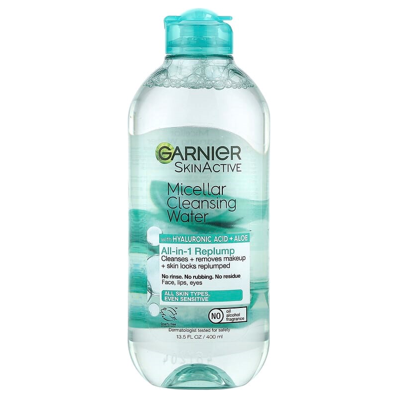 AGUA MICELLAR GARNIER ALL IN 1 HYALURONIC ACID + ALOE  400ml