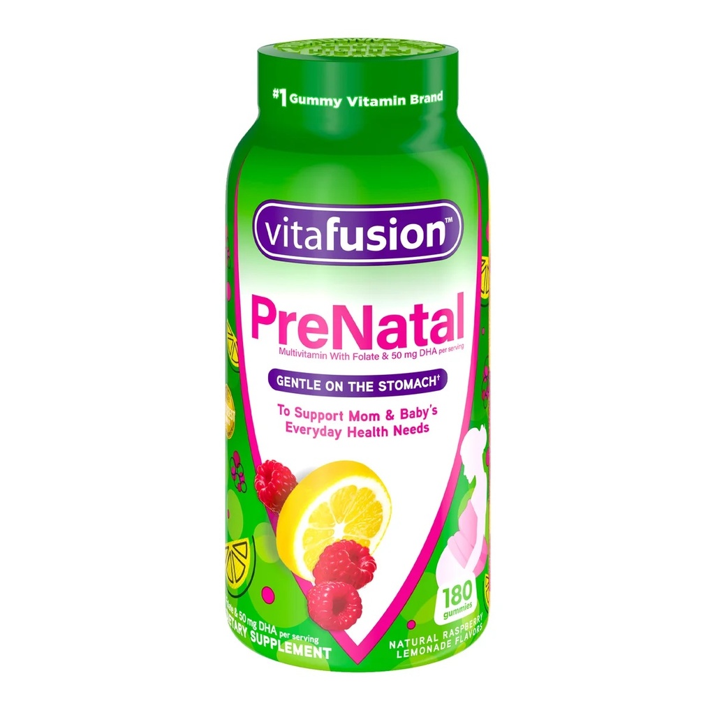 PRENATAL 180 GUMMIES GENTLE ON THE STOMACH VITAFUSION