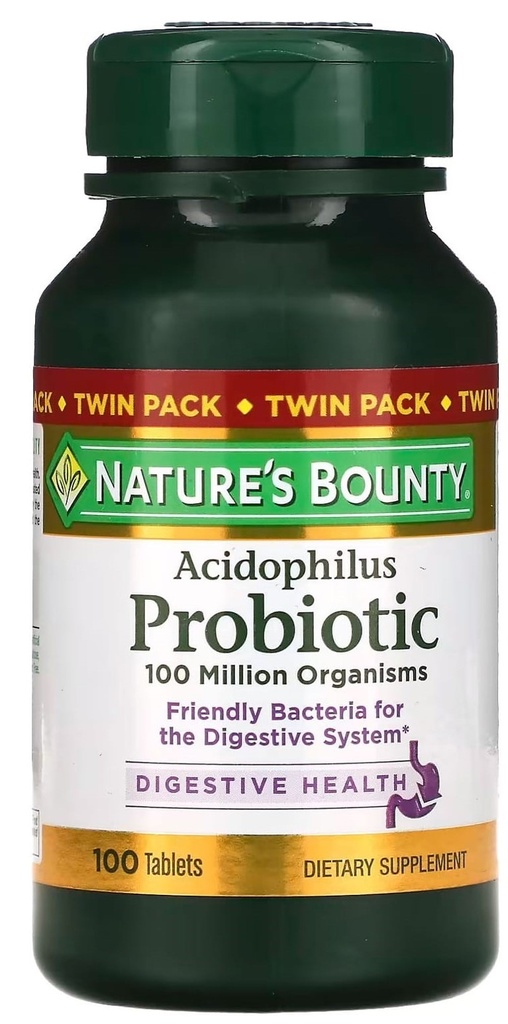 PROBIOTIC 100 MILLON ORGANISMS X 100TAB NATURES BOUNTY