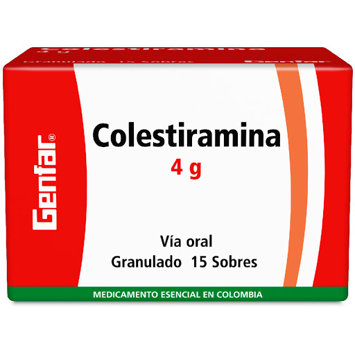 COLESTIRAMINA 4G X 15 SOBRES GENFAR