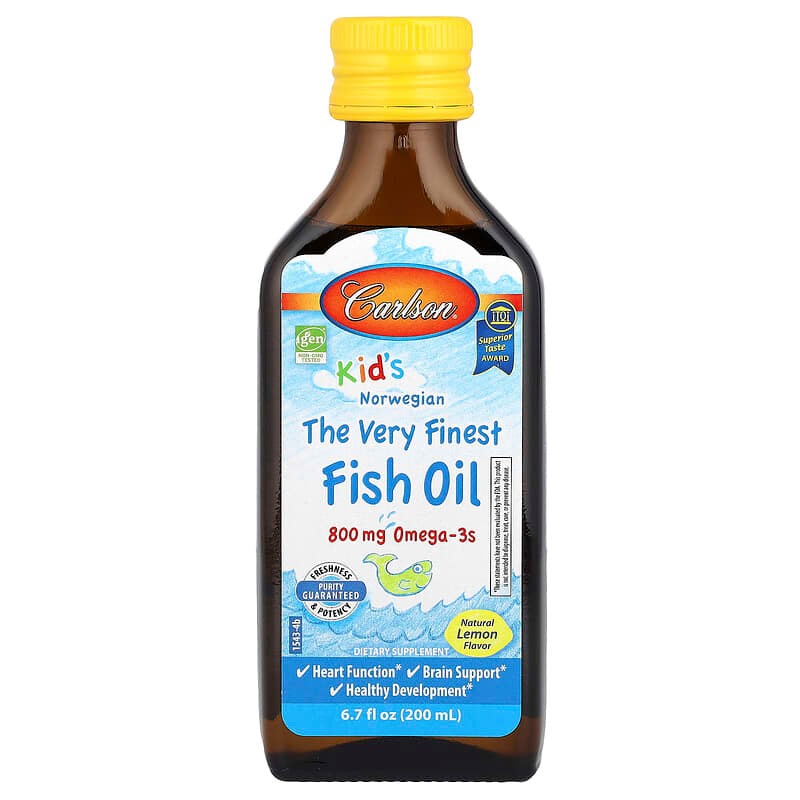 FISH OIL KIDS 800MG CARLSON 200ML LEMON