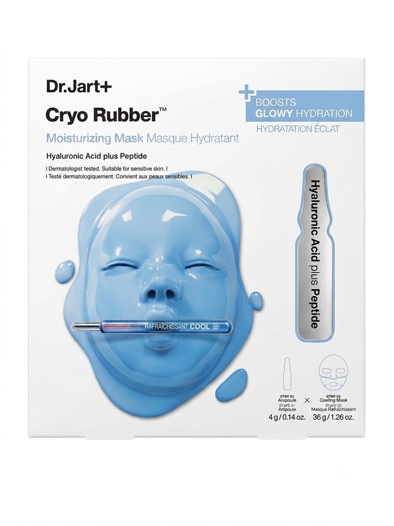CRYO RUBBER MASK WHIT HYALURONIC ACID DR. JART + GLOWY HYDRATION