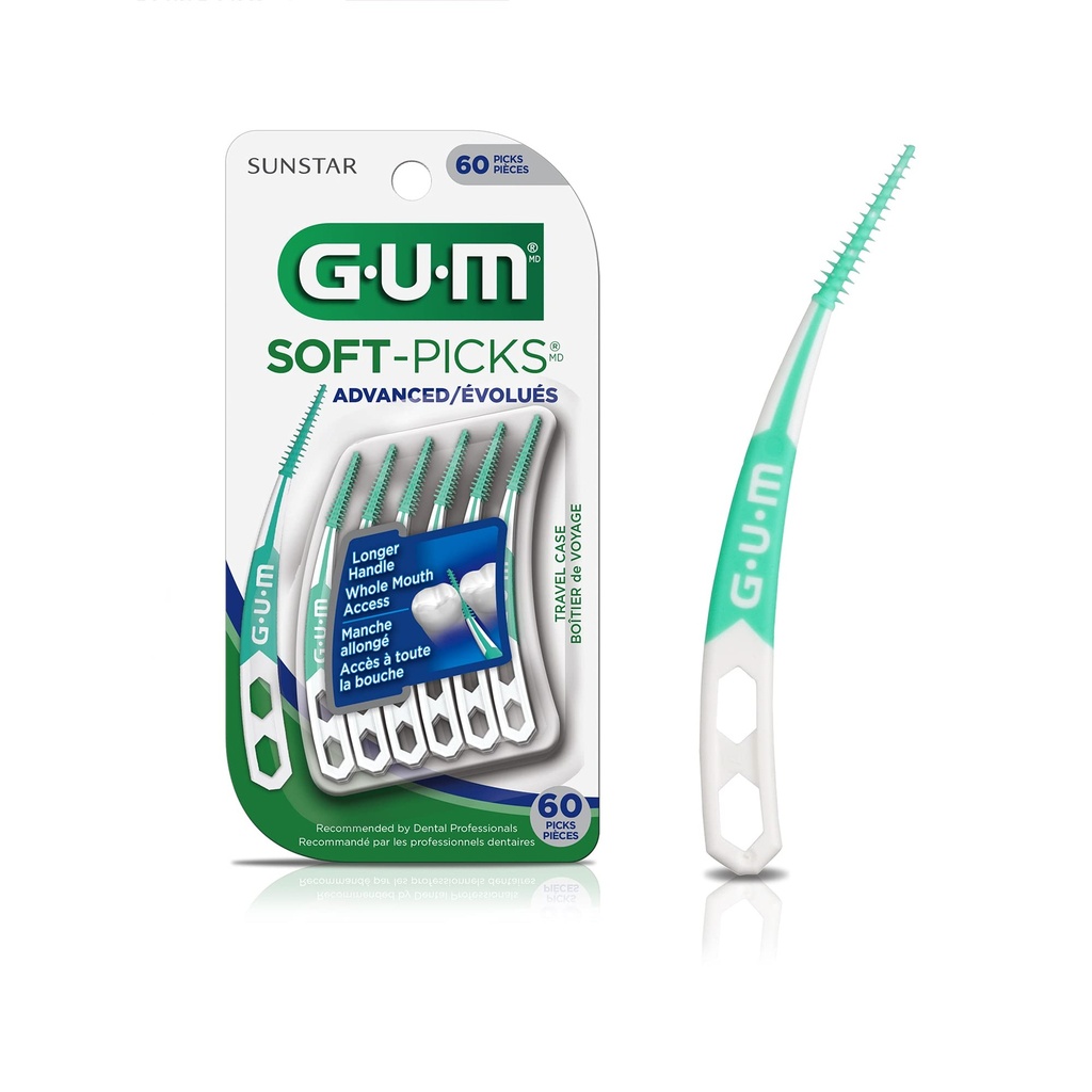 GUM SOFT-PICKS ADVANCED X 60 PICKS