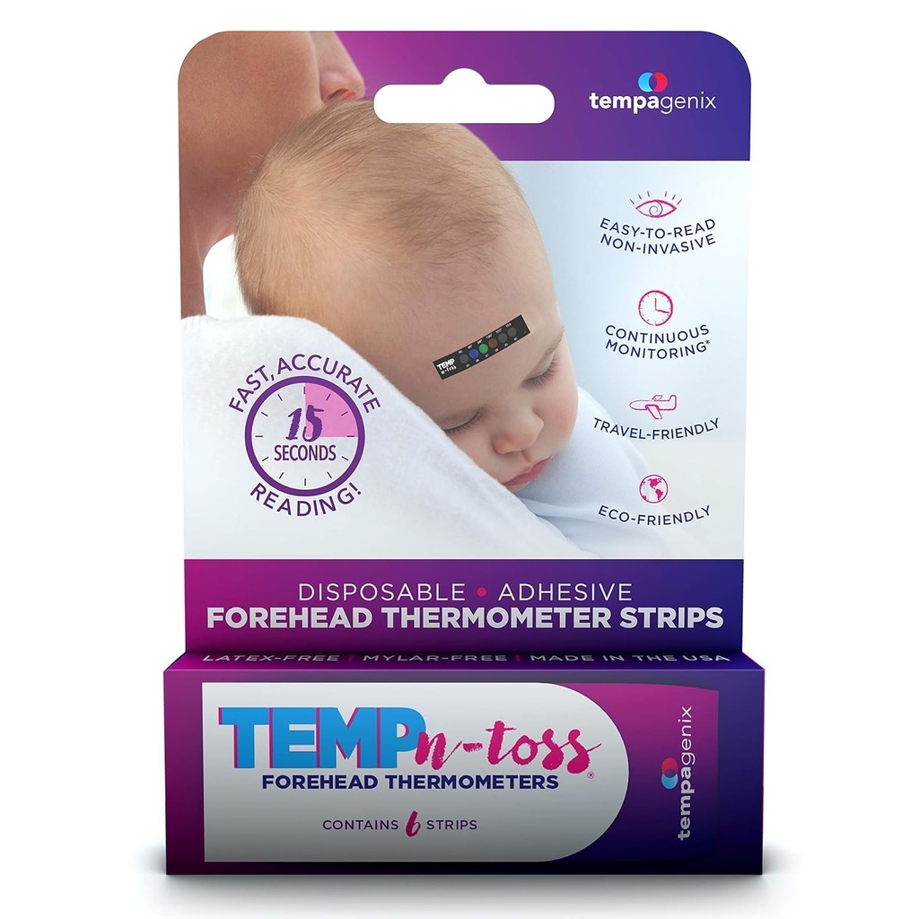 TEMPN-TOSS FOREHEAD THERMOMETERS X 6 UND