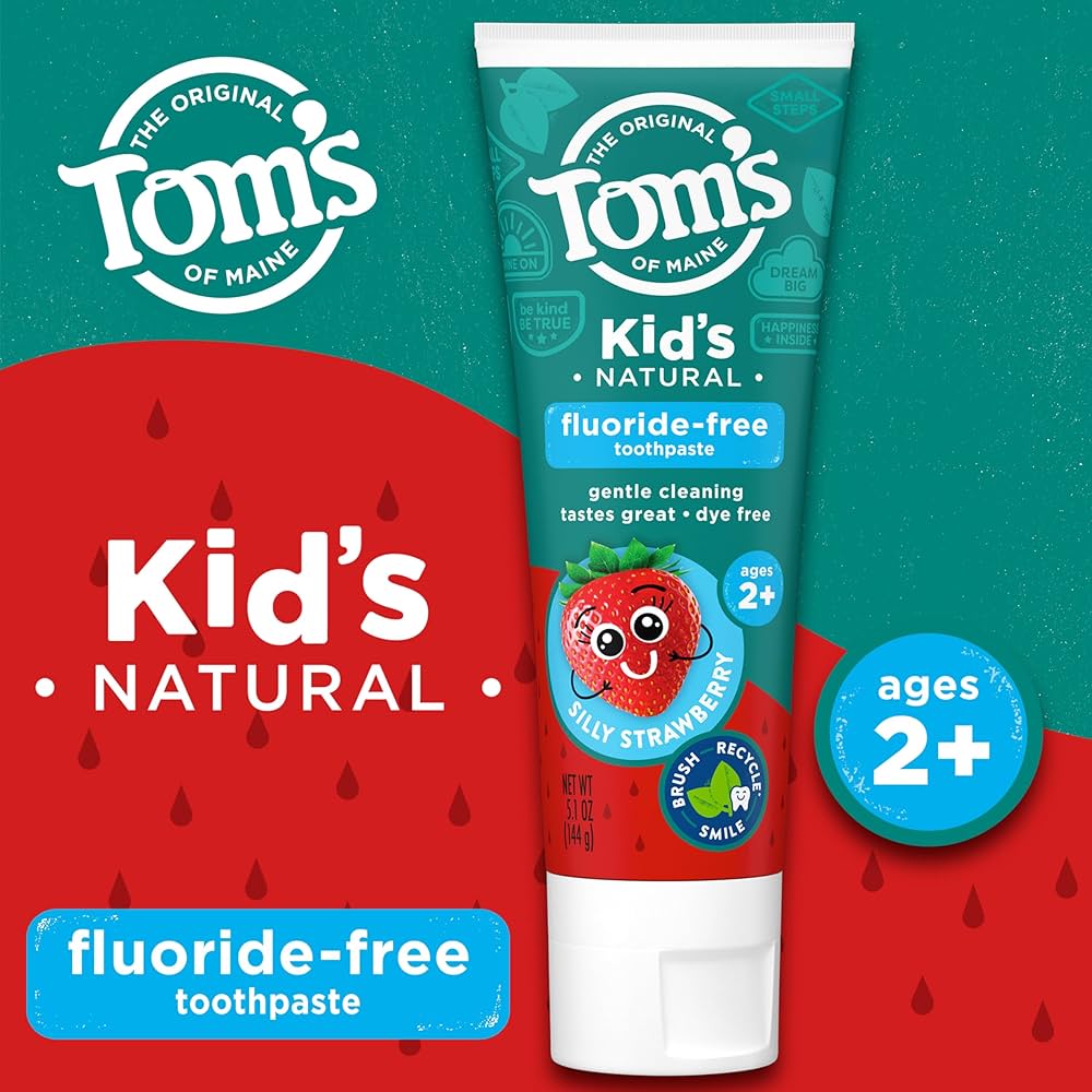 TOMS KIDS NATURAL FLUORIDE-FREE TOOHPASTE AGES+2 STRAWBERRY 144G
