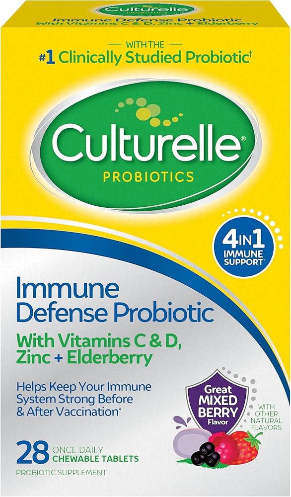 CULTURELLE IMMUNE DEFENSE PROBIOTIC 4 IN 1 X 28 TAB. MASTICABLES