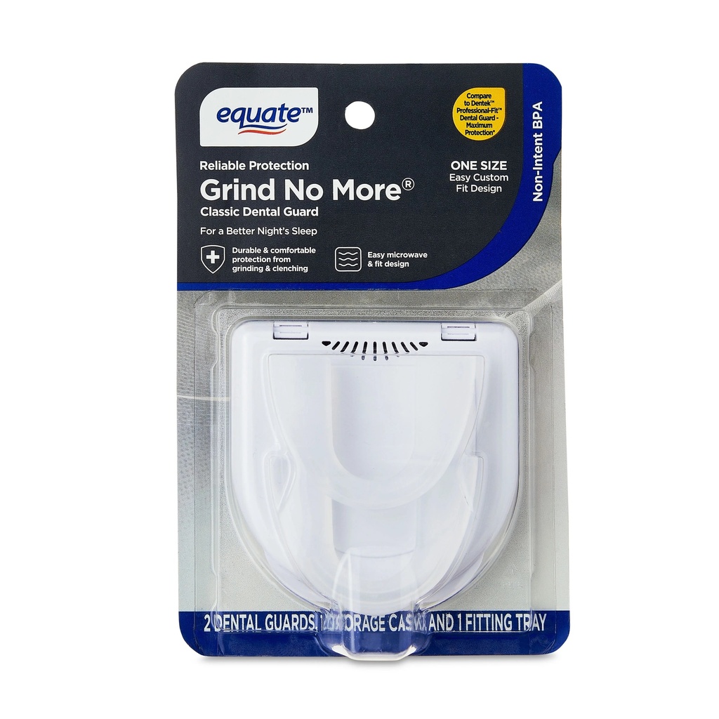 EQUATE PROTECTOR DENTAL ONE SIZE X 2 DENTAL GUARDS