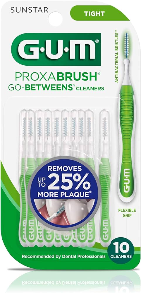 GUM PROXABRUSH GO-BETWEENS CLEANERS TIGHT X 10 CLEANERS