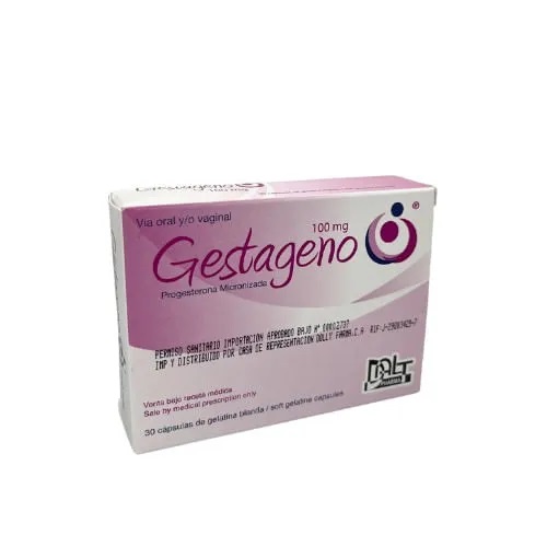GESTAGENO 100MG 30CAP