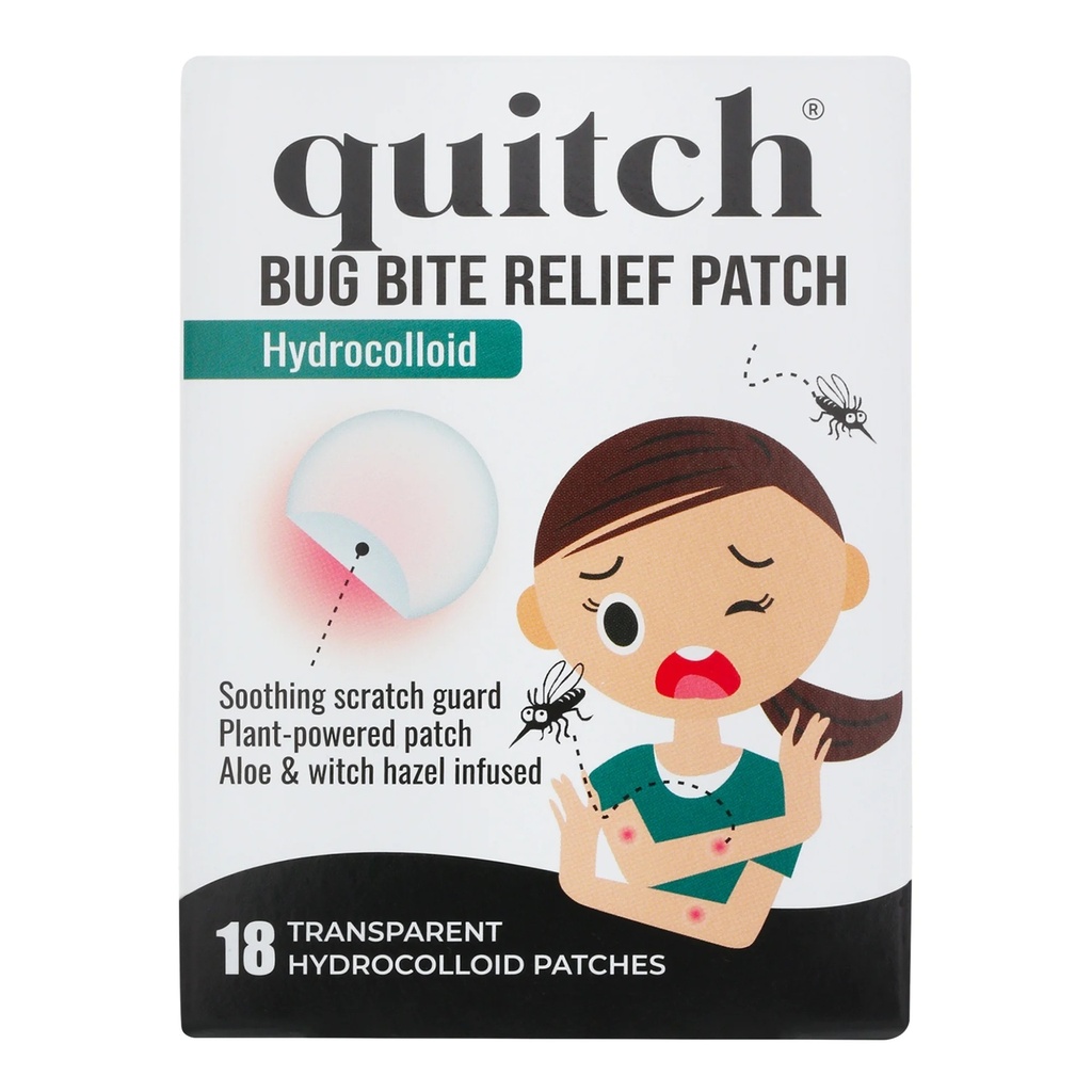QUITCH BUG BITE RELIEF PATCH HYDROCOLLOID X 18 PATCHES