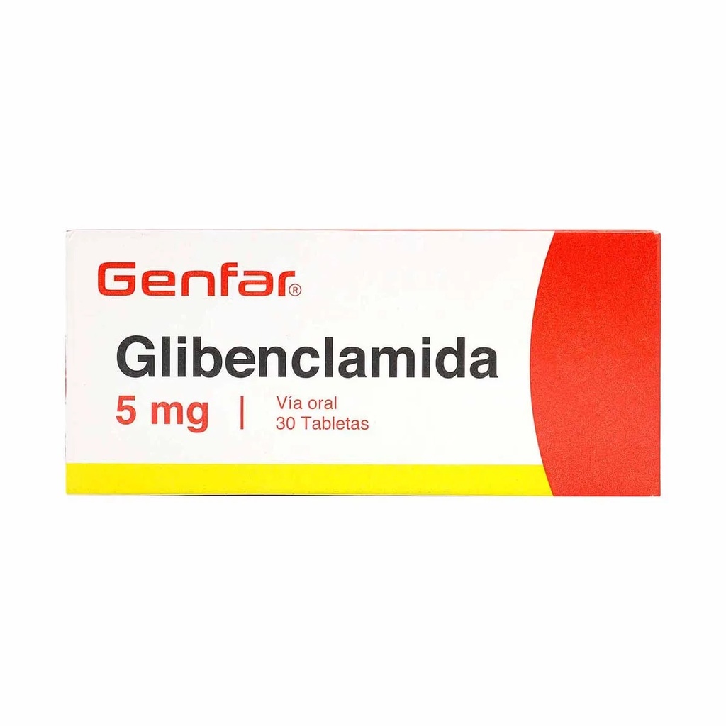 GLIBENCLAMIDA 5 MG 30 TAB GENFAR