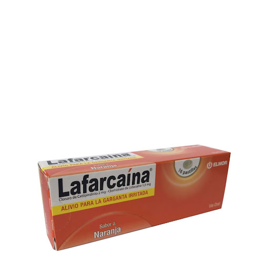 LAFARCAINA 2/1,5MG X 16 PASTILLAS SABOR A NARANJA ELMOR