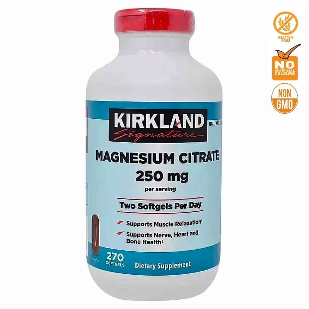 CITRATO DE MAGNESIO 250MG 270 CAPS KIRKLAND
