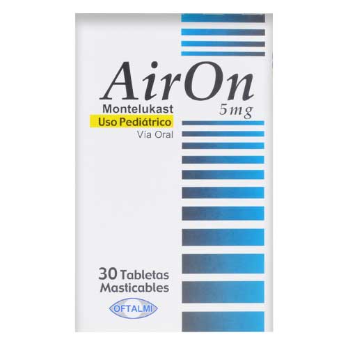 AIRON 5mg x 30 TABLETAS MASTICABLES OFTALMI
