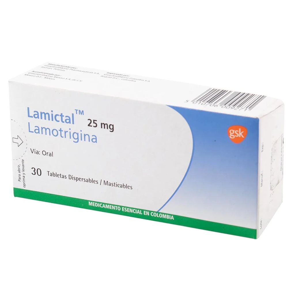 LAMICTAL 25MG X 30TAB. MASTICABLES GSK
