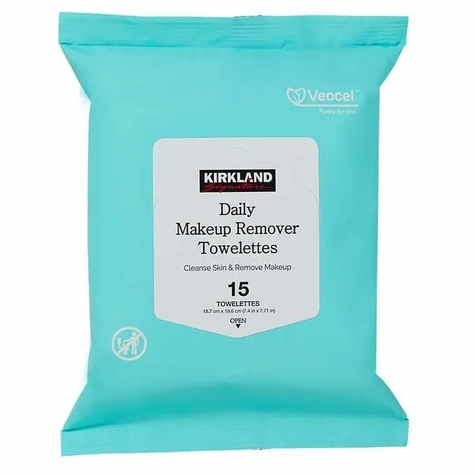 TOALLITAS FACIALES KIRKLAND DAILY MAKEUP 15 TOWELETTS