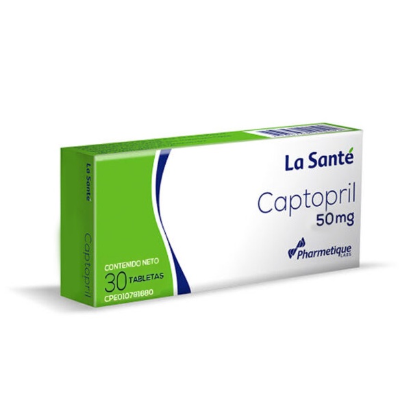 CAPTOPRIL 50MG 30TAB LA SANTE