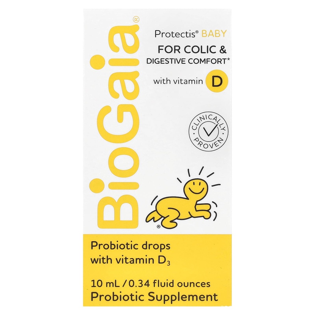 BIOGAIA PROTECTIS BABY FOR COLIC & DIGESTIVE COMFORT WHITH VITAMIN D 10ML