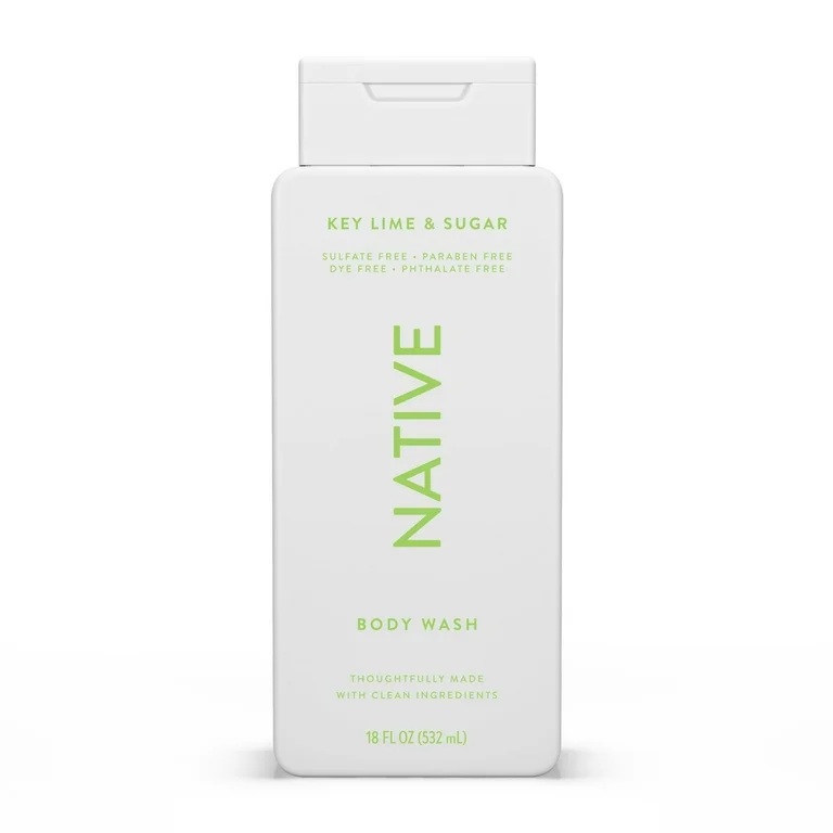 NATIVE KEY LIME & SUGAR BODY WASH 532ML