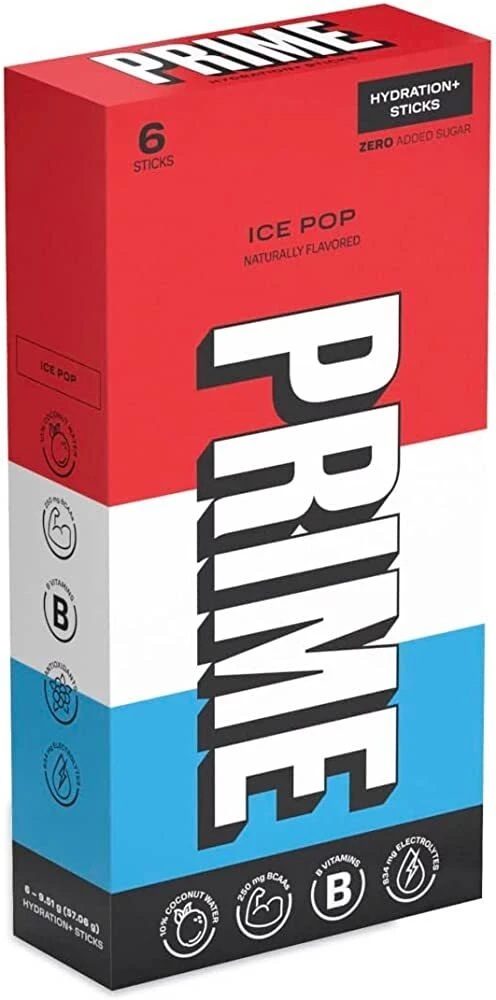 PRIME HYDRATION STICKS SABORES VARIADOS + 9.8G