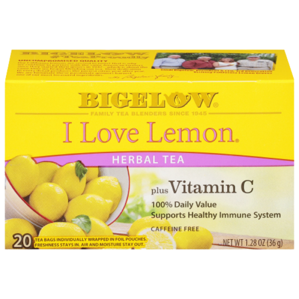 TE BIGELOW I LOVE LEMON HERBAL TEA 36 GR