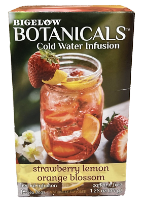 TE BIGELOW BOTANICALS STRAWBERRY LEMON ORANGE BLOSSON 34 GR