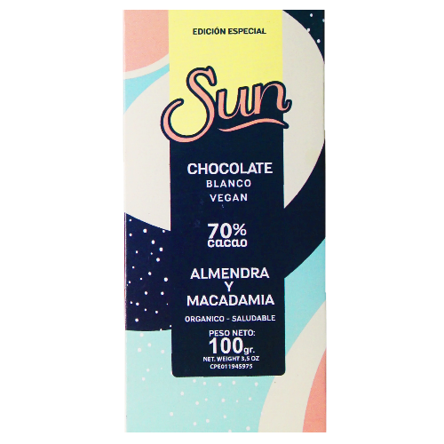 CHOCOLATE SUN BLANCO VEGAN 40% CACAO 100 GR