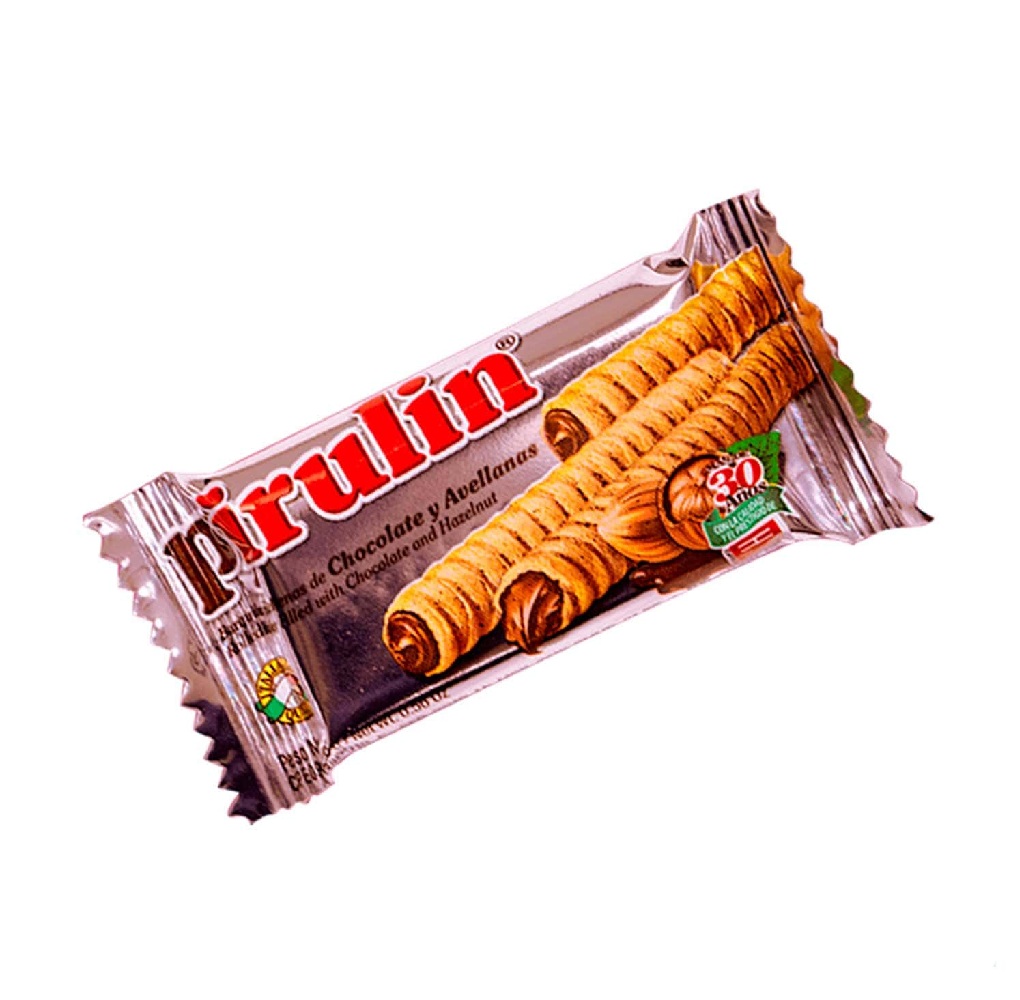 GALLETA SINDONI PIRULIN CHOCO AVELLANA 16 GR