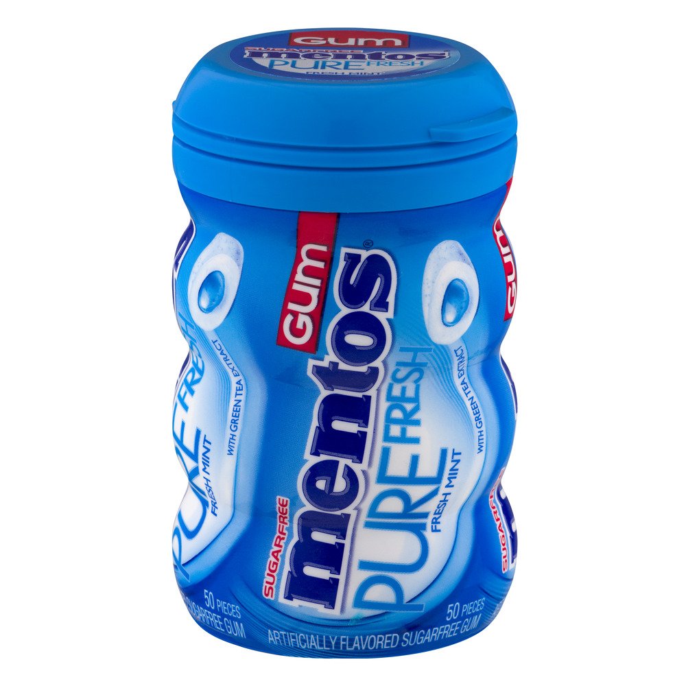 MENTOS GUM PURE FRESH MENT 50 PIECES